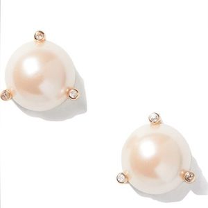 NWT Kate Spade Rise and Shine Small Pearl Stud Earrings